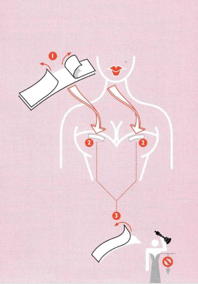 How to keep a low-cut dress in place