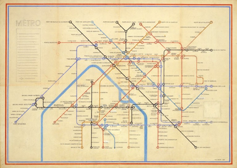 Henry Beck's Paris Metro Map
