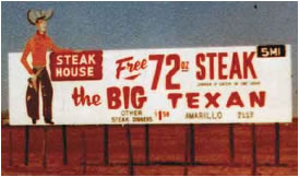 Big Texan Old Billboard