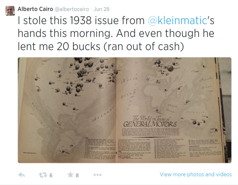 Alberto Cairo GM Tweet