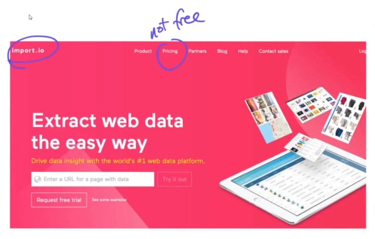 Scraping Data Software