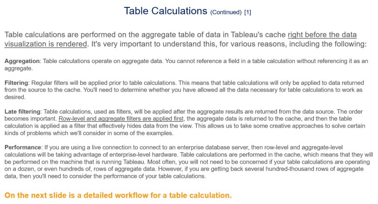 Table Calculations - Slide 2