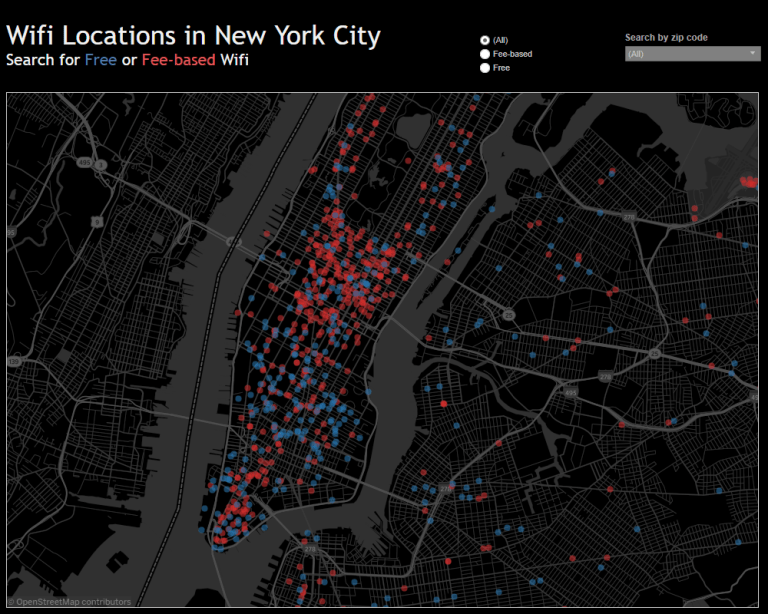 WiFi Locations in New York City