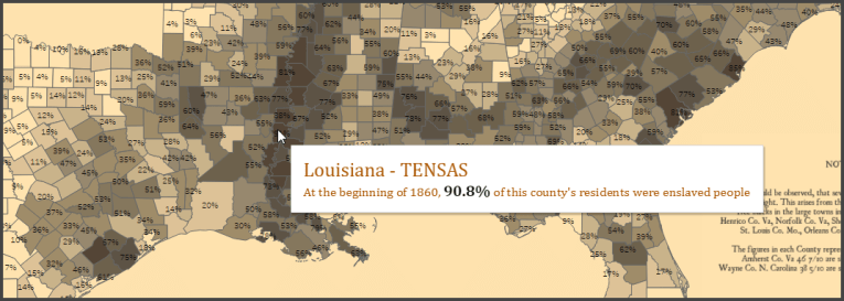 1860 Census Map Snippet