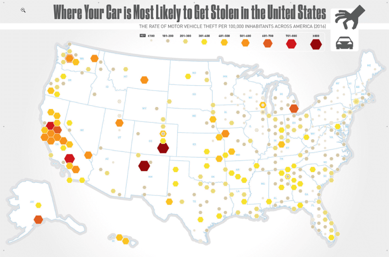 Map - Car Theft