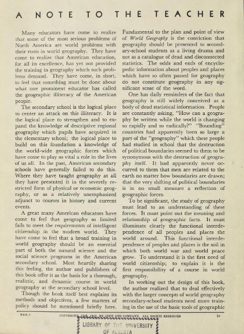 A Note to the Teacher